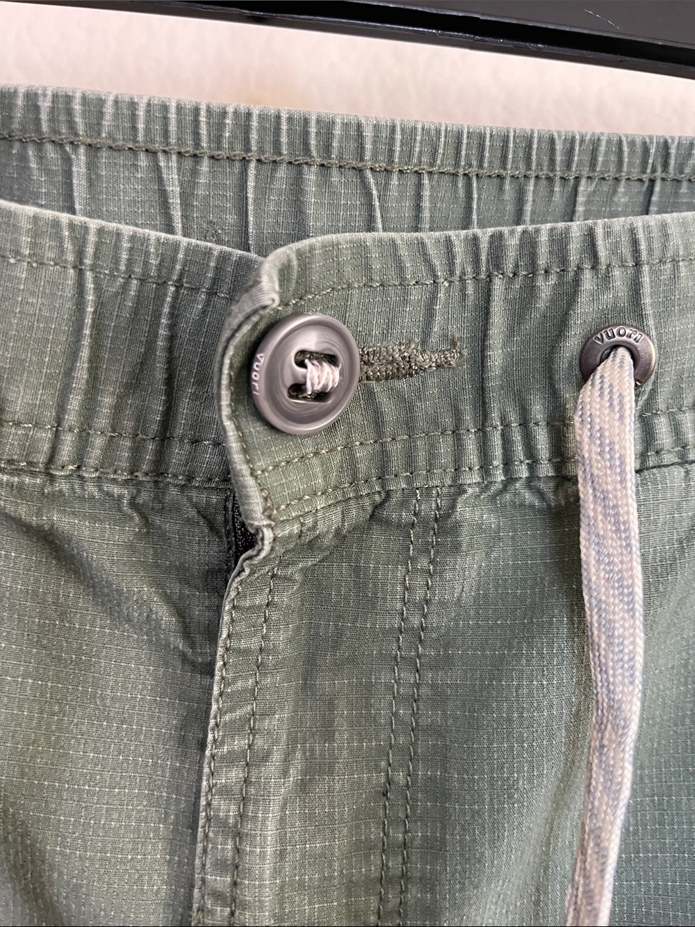 Vuori Ripstop Climber Pants Olive Green Army Cargo Hiking Women’s Medium - Picture 8 of 14